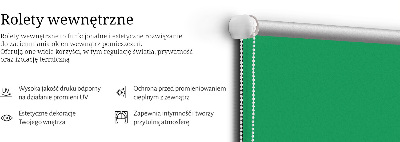 Roleta materiałowa Zielony