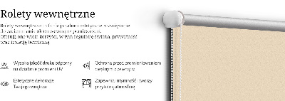 Roleta wewnętrzna Beżowy