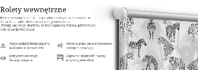 Roleta na okno Szare zwierzęta
