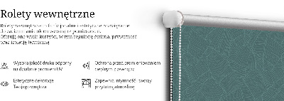 Roleta wewnętrzna Zielone liście palmy