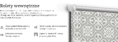 Roleta wewnętrzna Portugalska kafelka