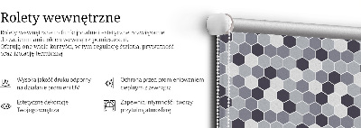 Roleta wewnętrzna Plastry miodu
