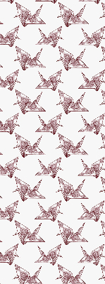 Roleta wewnętrzna na okno Łabędzie z origami
