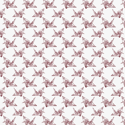 Roleta wewnętrzna na okno Łabędzie z origami