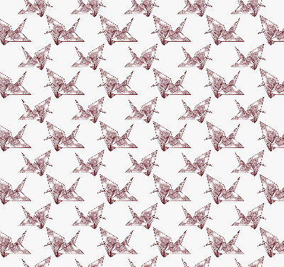 Roleta wewnętrzna na okno Łabędzie z origami