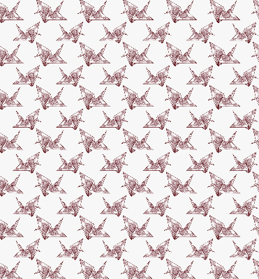 Roleta wewnętrzna na okno Łabędzie z origami