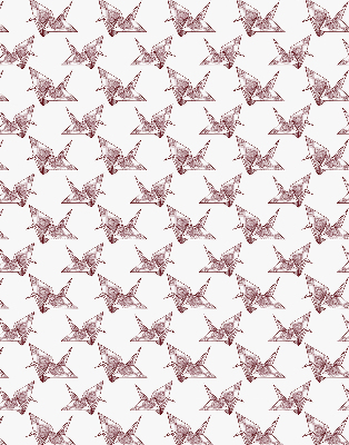 Roleta wewnętrzna na okno Łabędzie z origami