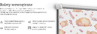 Roleta okienna wewnętrzna Owce wśród gwiazd