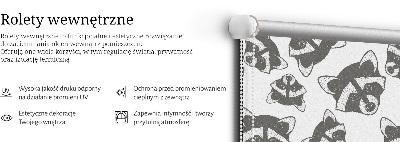 Roleta wewnętrzna na okno Rysowane szopy