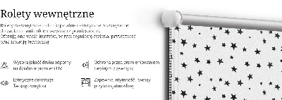 Roleta wewnętrzna na okno Gwiazdy
