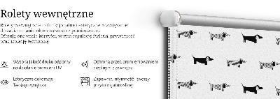 Roleta na drzwi balkonowe Rysowane psy