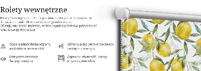 Roleta materiałowa Cytryny
