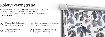 Roleta okienna wewnętrzna Ciemne liście