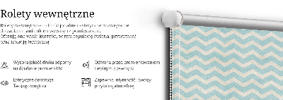 Roleta na drzwi balkonowe Niebieskie zygzaki