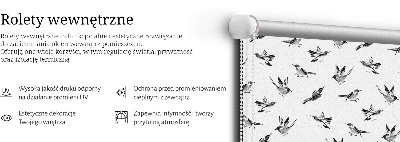 Roleta wewnętrzna Ptaki