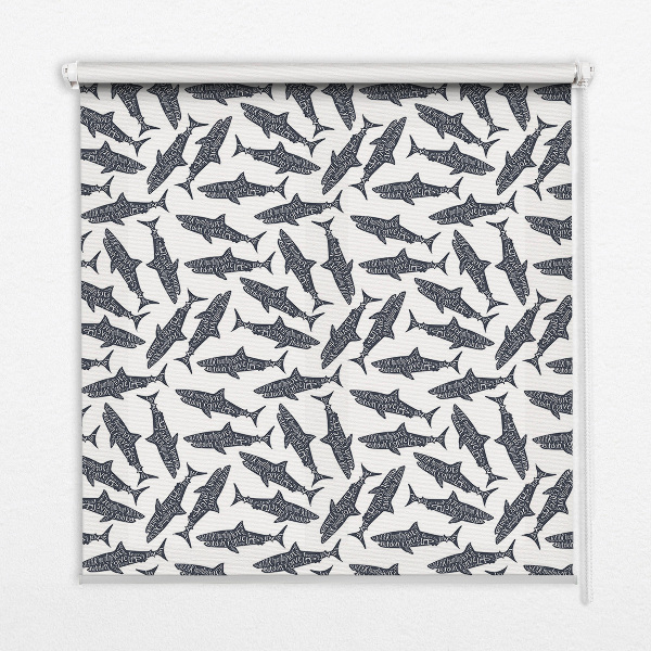 Roleta materiałowa Rekiny