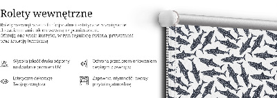 Roleta materiałowa Rekiny