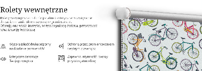 Roleta okienna wewnętrzna Rowery