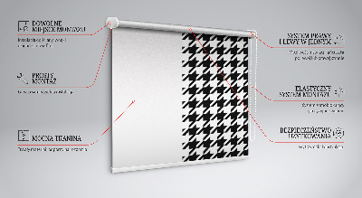 Roleta wewnętrzna na okno Wzór geometryczny