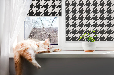 Roleta wewnętrzna na okno Wzór geometryczny