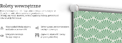 Roleta wewnętrzna na okno Zielony slalom