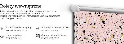 Roleta na drzwi balkonowe Plamy z farby na różowym tle