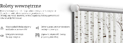Roleta materiałowa Brzozy