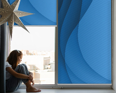 Roleta na drzwi balkonowe Niebieskie fale