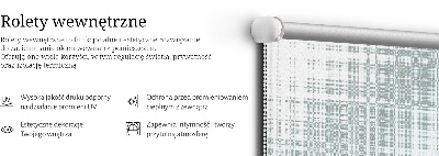 Roleta materiałowa Lustrzana abstrakcja
