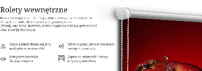 Roleta na okno Jabłko oblane wodą