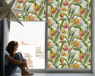 Roleta okienna wewnętrzna Egzotyczne rośliny
