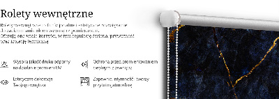 Roleta okienna wewnętrzna Granatowy marmur