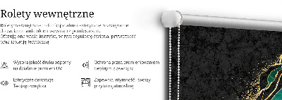 Roleta na okno Zielony marmur