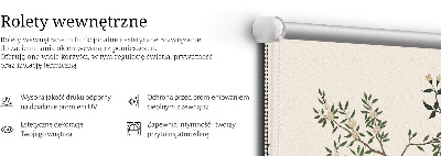 Roleta materiałowa Ptaki na drzewie