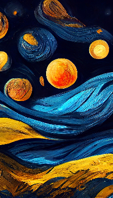 Roleta materiałowa w motywie planet