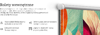 Roleta wewnętrzna Kwiaty w abstrakcji