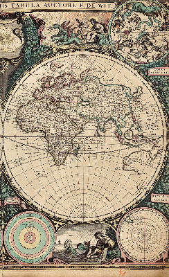 Roleta wewnętrzna Mapa świata