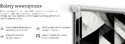 Roleta okienna wewnętrzna Trójkąty w abstrakcji