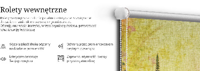 Roleta materiałowa Rośliny