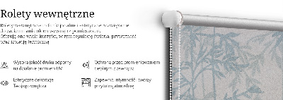 Roleta wewnętrzna Liście