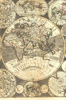 Roleta wewnętrzna Mapa świata