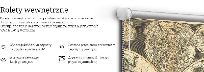 Roleta wewnętrzna Mapa świata