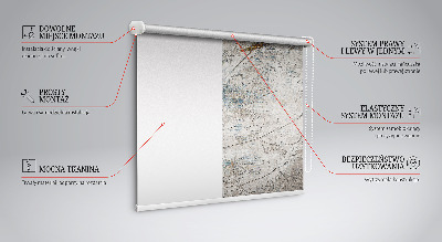 Roleta materiałowa Odbite liście