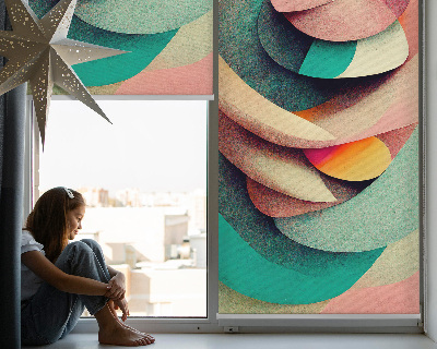 Roleta wewnętrzna w abstrakcyjnym wzorze