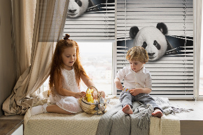 Roleta wewnętrzna na okno w wzorze Panda
