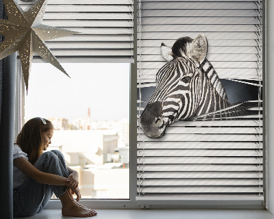 Roleta okienna wewnętrzna w wersji Zebra