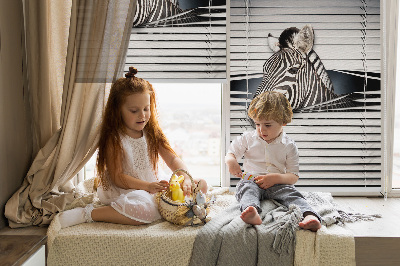 Roleta okienna wewnętrzna w wersji Zebra
