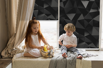Roleta wewnętrzna zaciemniająca Czarne origami