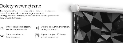 Roleta wewnętrzna zaciemniająca Czarne origami