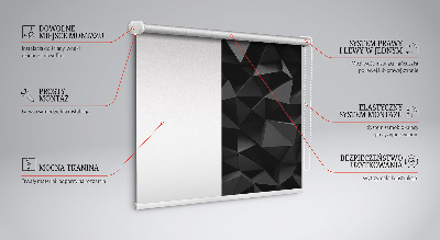 Roleta wewnętrzna zaciemniająca Czarne origami